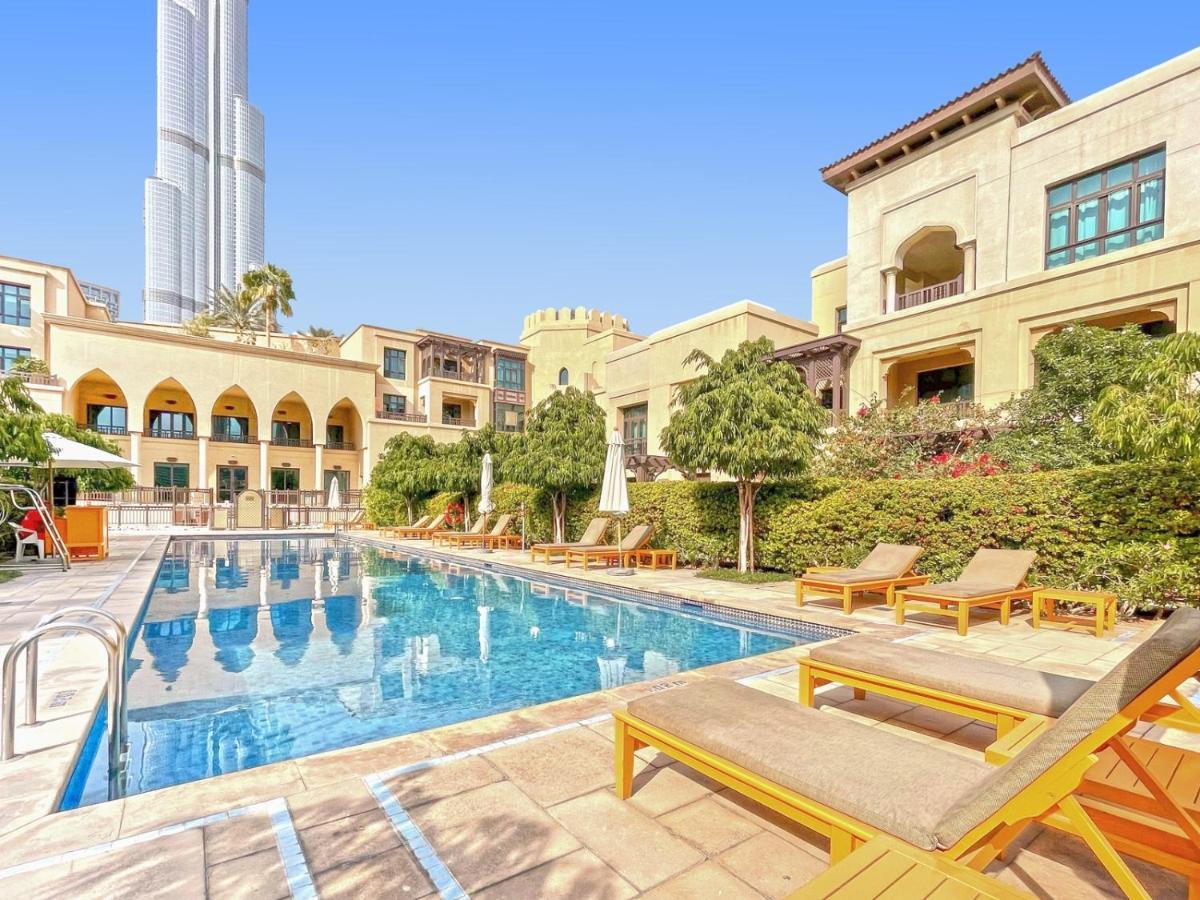 Burj Khalifa Partial View Peak Living Luxury 2Br Souk Al-Bahar Beside Dubai Mall-Golden Homes Exterior photo